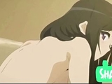 Hentai:Sexo quente com novinha no sof&aacute_ da sala e no quarto
